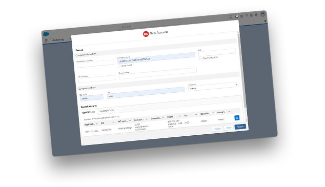 App dati per CRM Saleforce