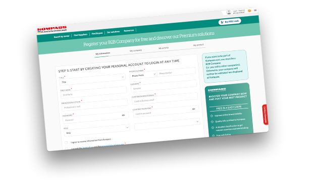 Kompass business page